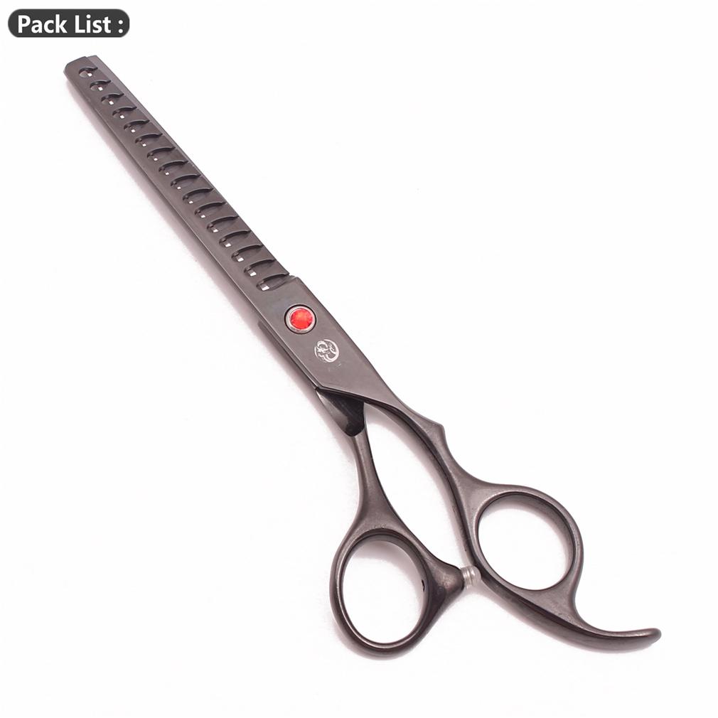 Ножницы для стрижки собак Purple Dragon 6,5" 7" из нержавеющей стали, изогнутые вверх, профессиональные ножницы для домашних животных, филировочные ножницы Z3002