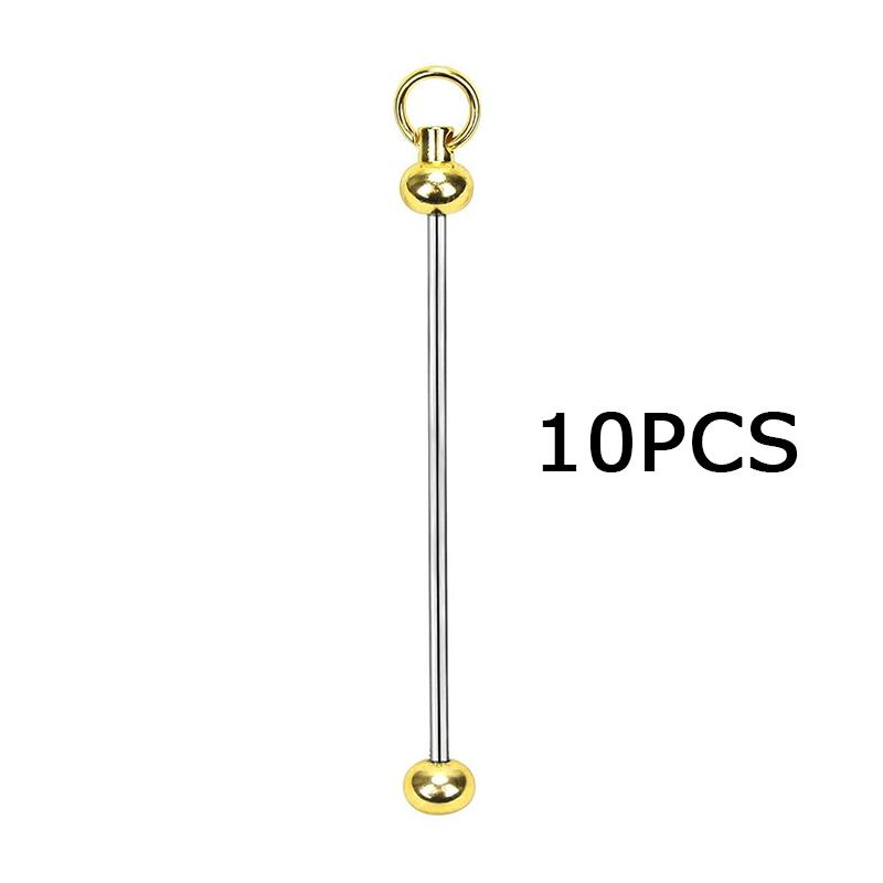 WTEMPO Пустые металлические основы для брелоков с бусинами, DIY, основы для брелоков с бусинами, подвески, легко отсоединяемые аксессуары для изготовления брелоков для рукодельного проекта, подвеска