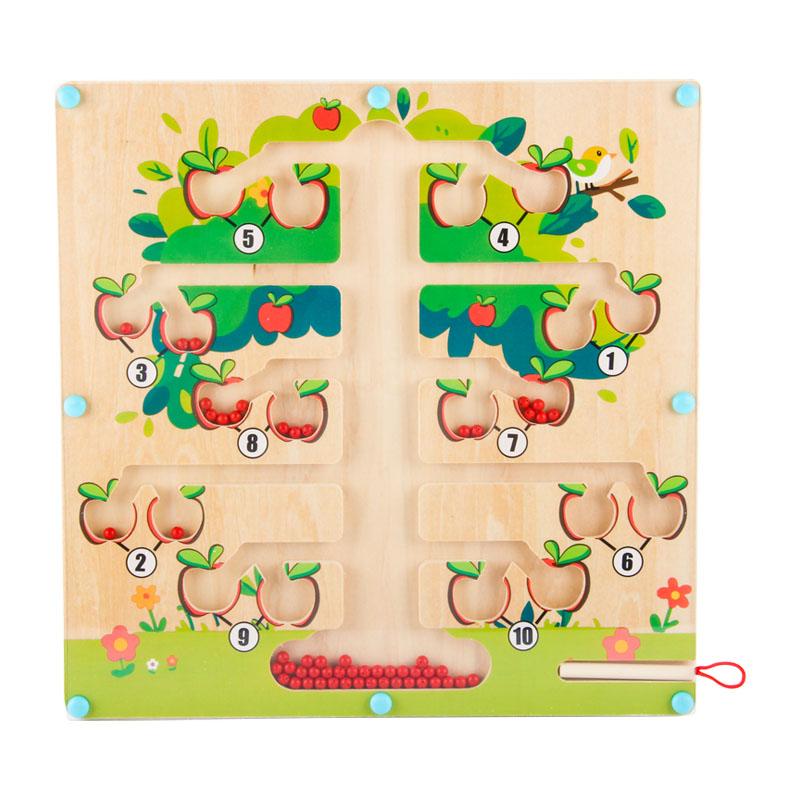 Children's Digital Magnetic Ball Maze Addition and Subtraction Toy Magnetic Ball Pen Mathematical Operation