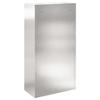 Parcel Drop Box with Storage Silver 44 x 22 x 82 cm Stainless Steel