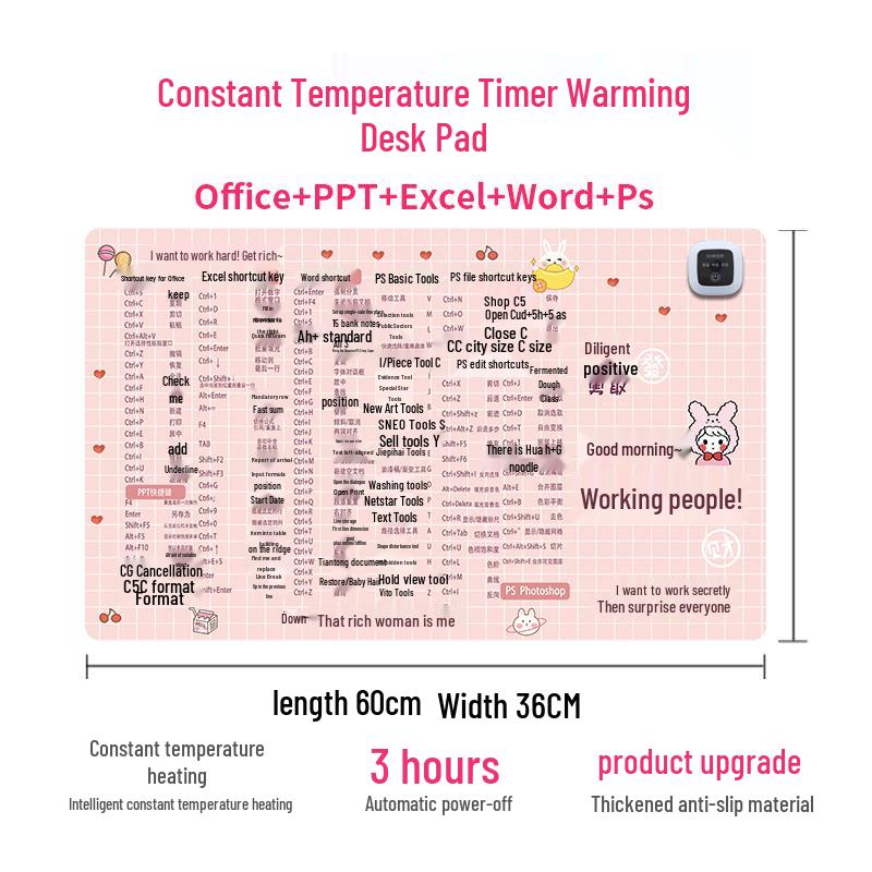 Electric Heated Mouse Pad with Temperature Control