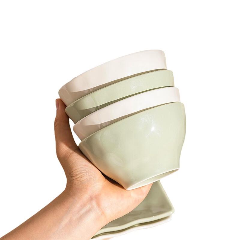 Milky Fluffy Ceramic Dinnerware Set