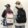 Модная новая контрастная цветная школьная сумка на молнии унисекс, многослойный большой емкости молодежный рюкзак из высококачественного нейлона для средней школы, компьютерная сумка для школьников
