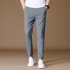 2024 Men's Elastic Slim Casual Pants - Spring, Autumn, Summer Business 9-Point Trousers