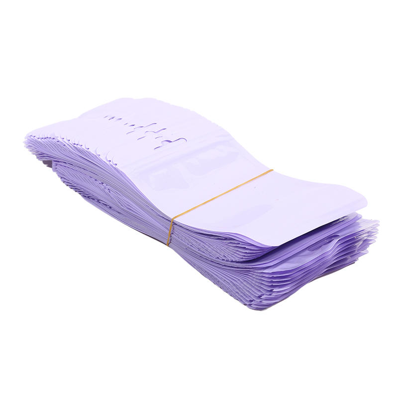 100pcs Macaroon Candy Colors Jewelry Bags For Necklace Earrings Ring Hair Clip Travel Plastic Jewelry Package Storage Bag