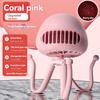2024 New Leafless Octopus Small Fan Silent Baby Stroller USB Rechargeable Fan Portable