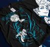 Футболка Инумаки Тогэ Jujutsu Kaisen Мэгуми Фусигуро Сатору Годзё Чёрная футболка 605