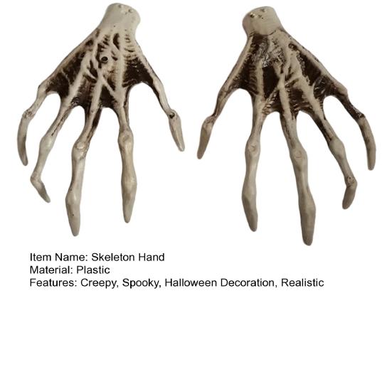 Хэллоуин Скелет Руки Реалистичные Пластиковые Скелет Человеческие Руки Модель для Вечеринки на Тему Хэллоуина Украшение