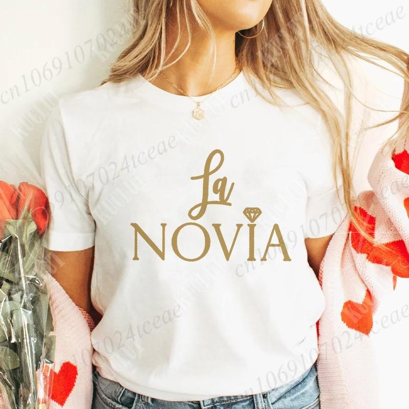 Футболка Team Bride Tribe, рубашка для девичника на испанском девичнике, топы для свадебной вечеринки, футболки с коротким рукавом для подружек невесты