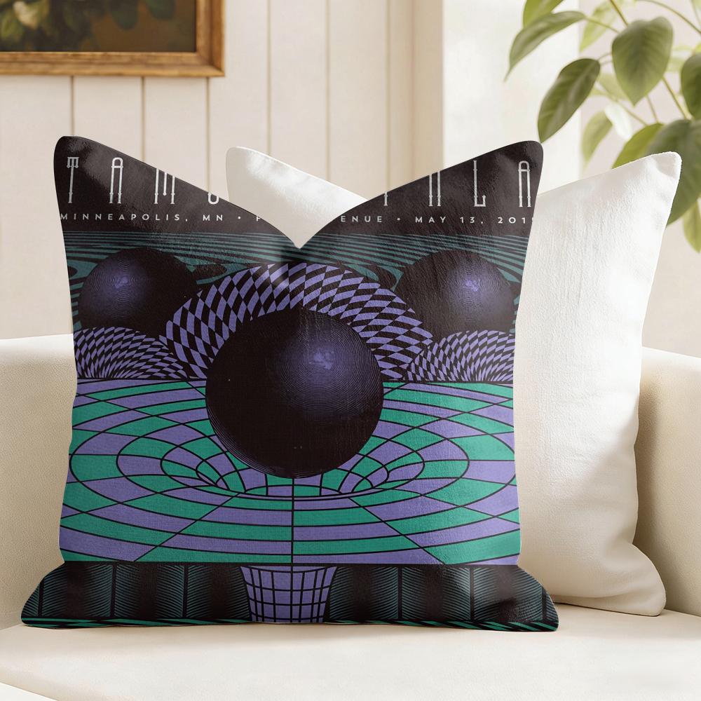 Band TTame IImpala Cushion Cover Eco Linen Pillow Case DoubleSided Print Breathable Durable Zipper Home Decor Gift