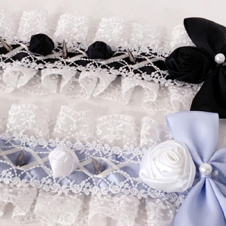 Панк Рок Головной убор с заклепками Крутой обруч для волос с бантом и шипами для музыкальных фестивалей и ночных клубов