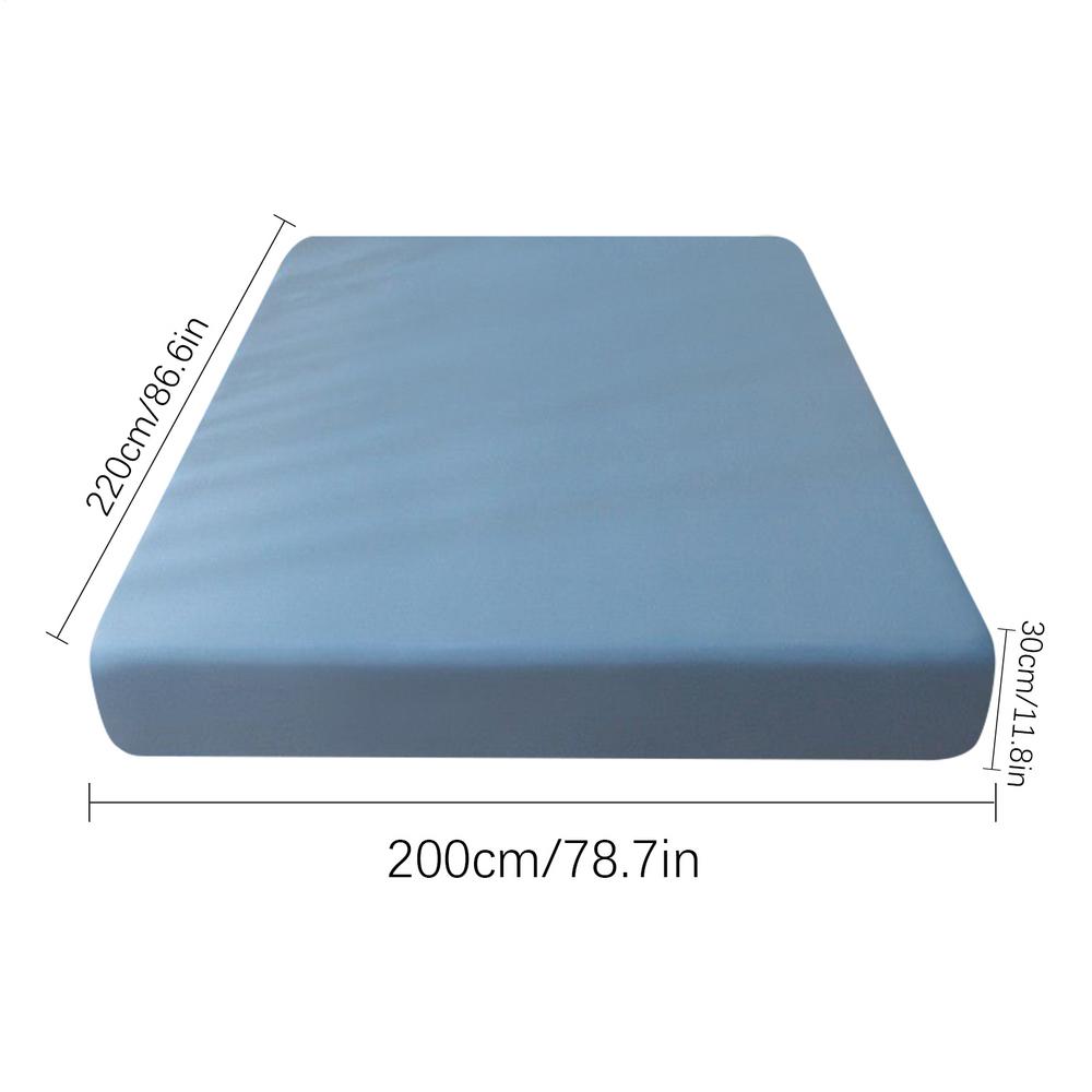 Fitted Sheet Mattress Bed Sheet Cotton Breathable Bedding Accessories All-Around Elastic for Comfortable Sleep Household Bedroom