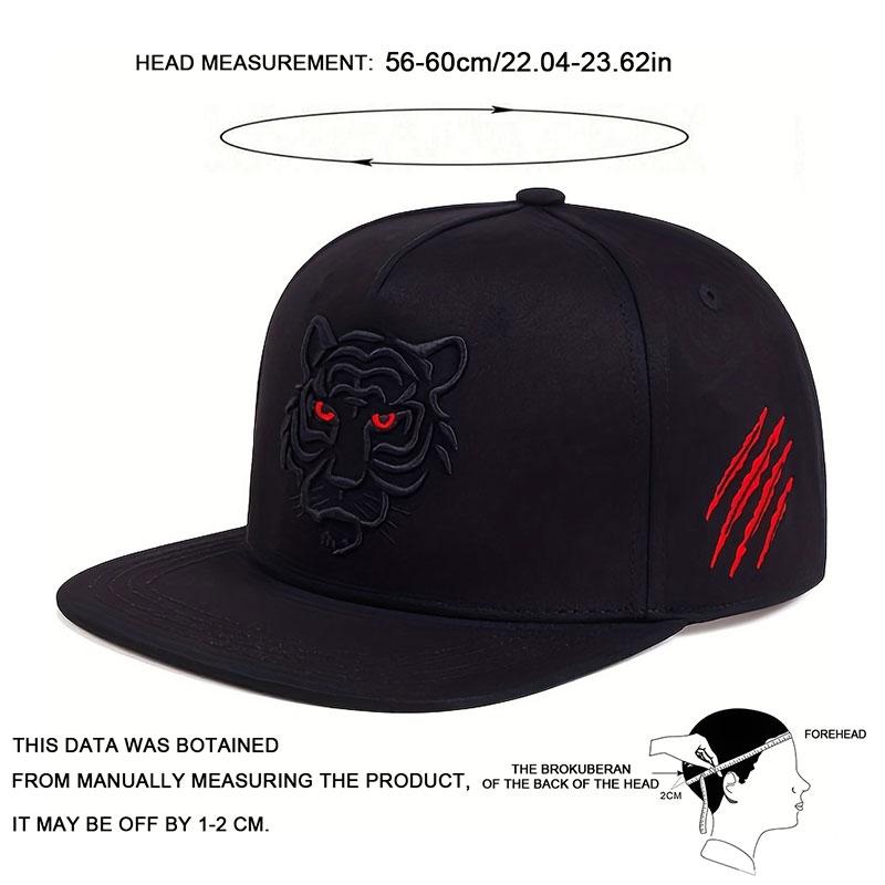 Cotton Black Tiger Embroidery Baseball Cap Men Women Snapback Hat Summer Leisure Trucker Caps Unisex Hip Hop Hats Gorras