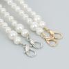1 Pcs Pearl Purse Strap Metal Short Handle Replacement Bag Chain Strap Pearl Handbag Chain For Purse Bag Diy Accessories