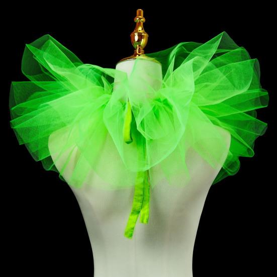 Removable Puffy Mesh Faux Collar Clown Circus Shirt Collar Business Weddings Parties Cosplay Accessories