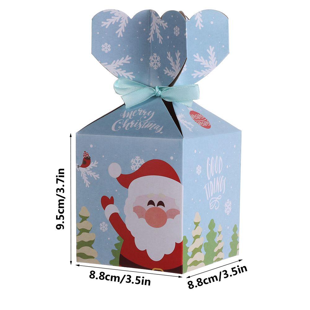 Shape Party Decoration Gift Bag Paper Boxes Cookie Package Xmas Gift Boxes Christmas Candy Bags