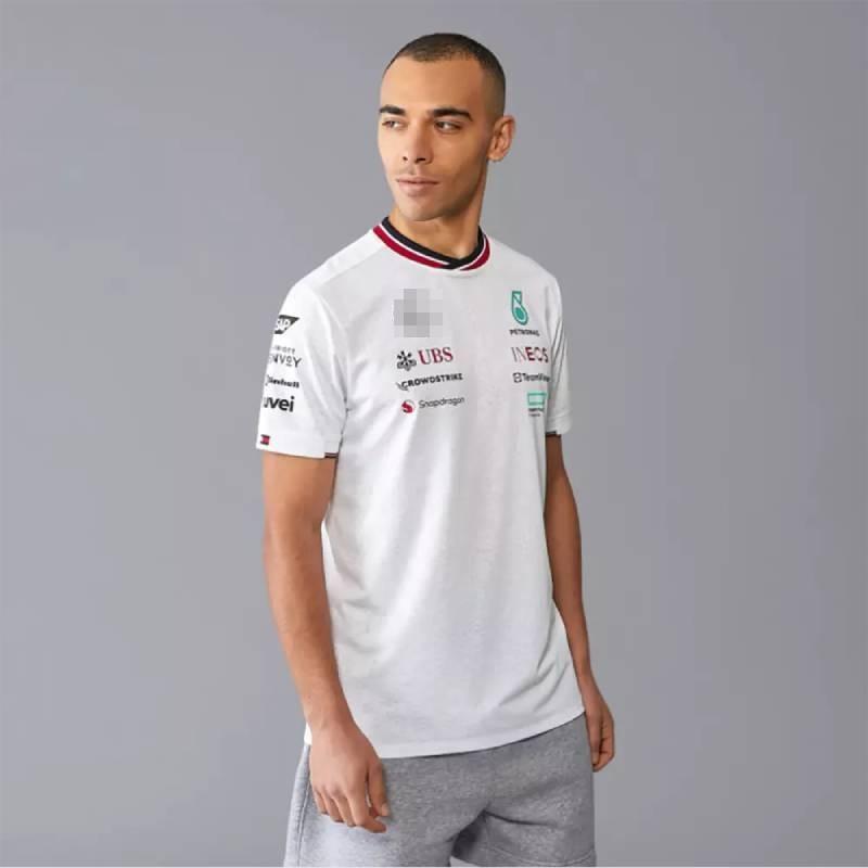 Стильная футболка 2024 F1 -benz Team с коротким рукавом и удобным свободным кроем
