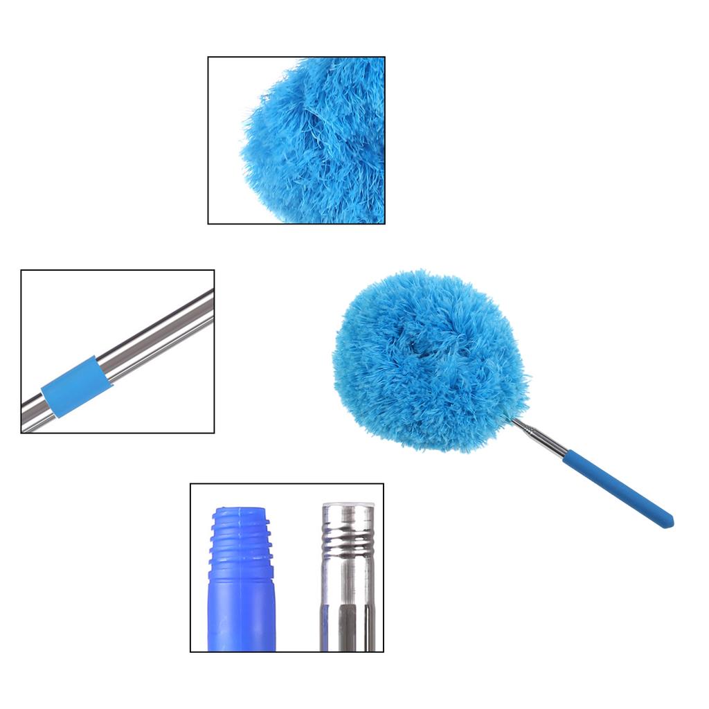 Раздвижная щетка для чистки потолочного вентилятора с эргономичной ручкой для труднодоступных мест, очиститель лопастей вентилятора для кухни и ванной