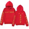 Mens Oversized Hooded Sweatshirt Streetwear Casual Winter Top Cotton Blend Long Sleeve Loose Fit