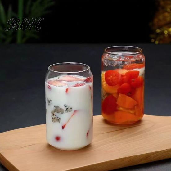 Стеклянная банка с бамбуковой крышкой и стакан с трубочкой, Термостойкий боросиликатный стакан, Портативный прозрачный стакан для чая для дома, офиса, питья холодного кофе, матчи