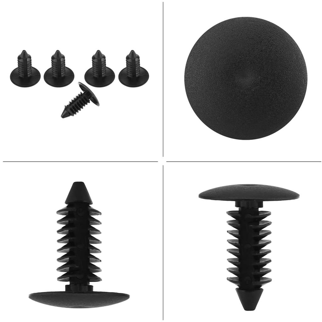 100 Pcs Plastic Automotive Rivets Push In Rivet Bumper Door Fender Retainer Clip For