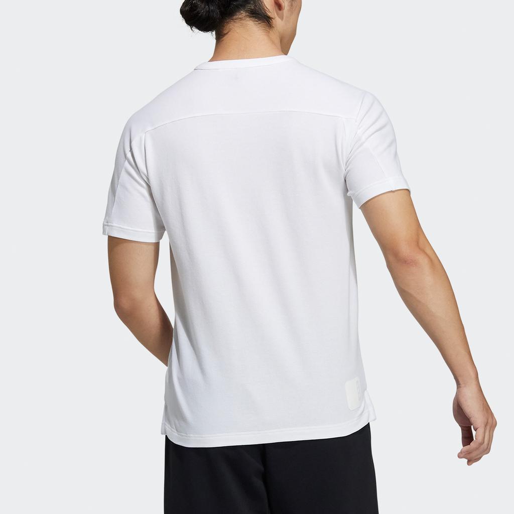 adidas Wj T Henly Sports Casual Short Sleeve White Men's GP1827