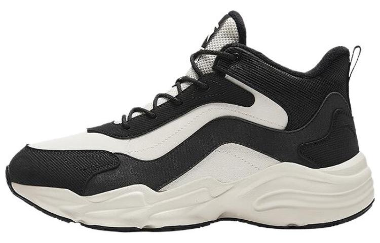 Men's Sneakers Anta Walker Cushioning Breathable Low top Casual Shoes Men's Ivory Black