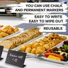 15 шт. мини-досок для мела, идеально подходящих для обозначения продуктов питания, с компактным дизайном и стираемой поверхностью, идеально подходят для вечеринок, фуршетов и свадебных мероприятий