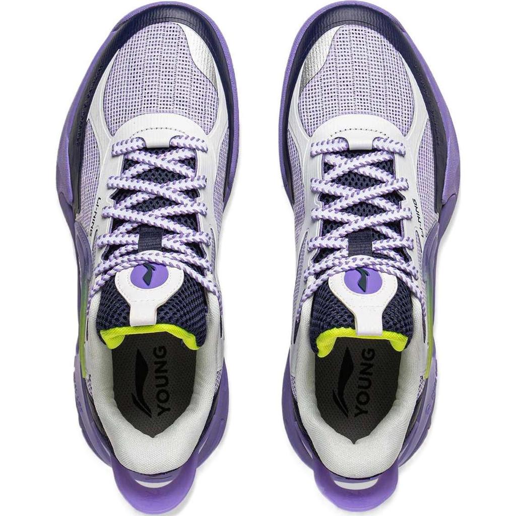 Li Ning Детские Wind Shadow 2.0 V2 Удобные Легкие Прочные Дышащие Низкие Баскетбольные Кроссовки Мужские кроссовки Белый Синий YKBV032-9