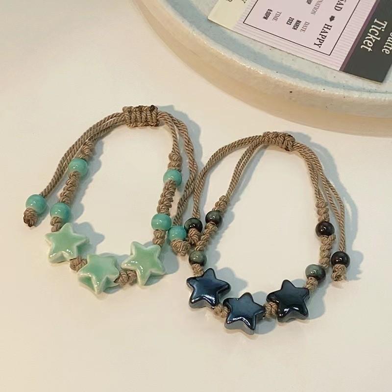 Этнический Браслет-звезда ручной работы Геометрические бусины дофамина Унисекс Ювелирное украшение на запястье