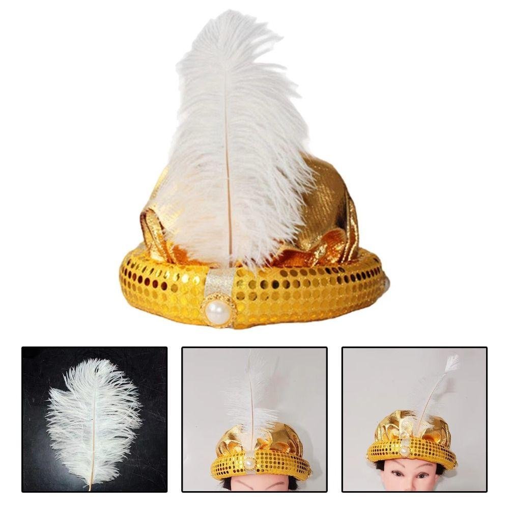 Headpiece Indian Cap Head Wraps Arab Headwear Sultan Turban Hats Cosplay Carnival