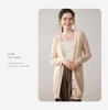 Autumn Winter Cashmere Knit Cardigan - Versatile, Soft & Comfortable, Solid Color, Mid-Length