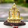 Creative Solar Alloy Car Accessories Prayer Wheel Automatically Rotates Car Interior Decoration Feng Shui  Buddhism