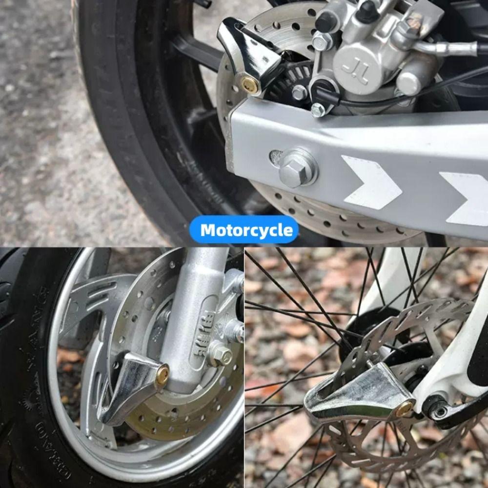 Silver Motorcycle Disc Brake Lock Anti-Theft Anti-theft Padlock Motorcycle/Scooter Moped/Motorbike