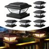 Solar Post Cap Lights, Warm White, Waterproof, Fence Post Lights, Solar Powered,Garden, Deck, Patio, Yard, Decoration