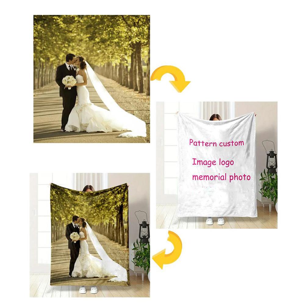 Customize Photo Personalized photos Blanket Lightweight Personalized Blanket Soft Warm Cozy Suitable for Couch Nap Sofa Picnics All-Season Use