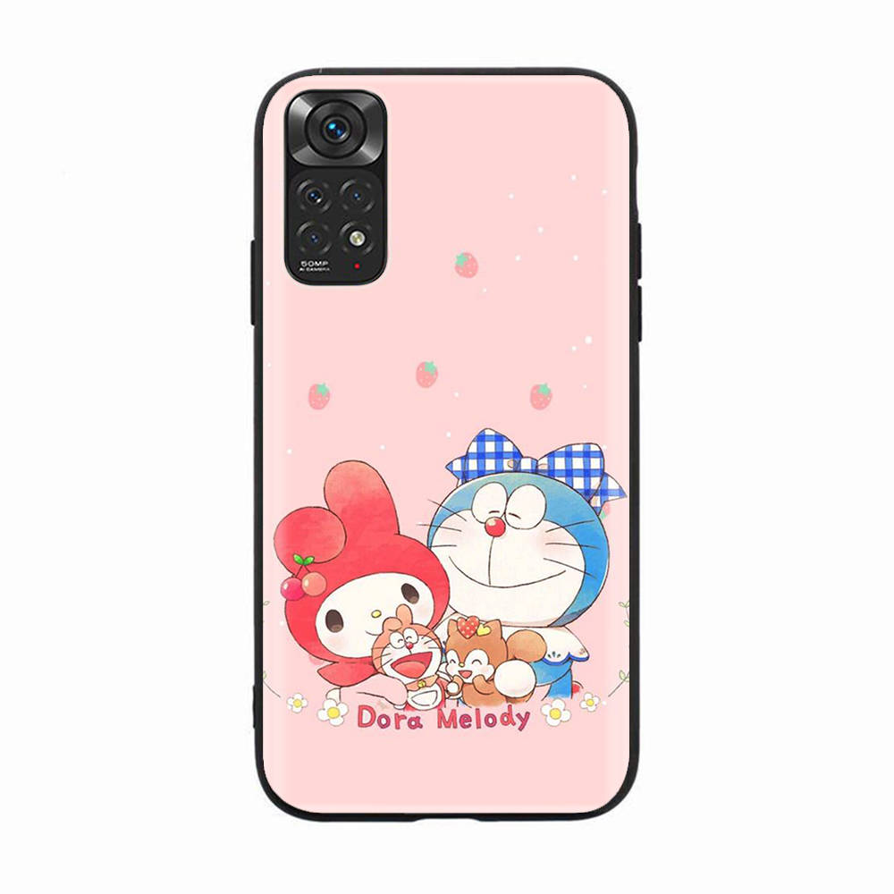 Чехол H-10 My Melody Black Sofe для iPhone 16 15 Plus 14 13 Mini 12 11 Pro 8 6 6S SE 5 XR XS Max Realme C30 C33 C32 9I VIVO V29 V27 V23 Y36