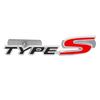 1Pc 3D Metal Type S Front Grill Car Emblem Rear Trunk Badge Sticker Decal For Civic Types CRV HRV Accord Fit Accessories