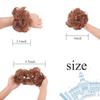 Hair Bun Hairpiece Dark Brown Messy Bun Hair Extension Women Wavy Curly Updo Scrunchie Elastic