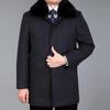 Men Woolen Coat Autumn Wool Jacket Thick Winter Wool Blend Coat Mens Pea Coat Fur Liner Detachable Real Rabbit Fur