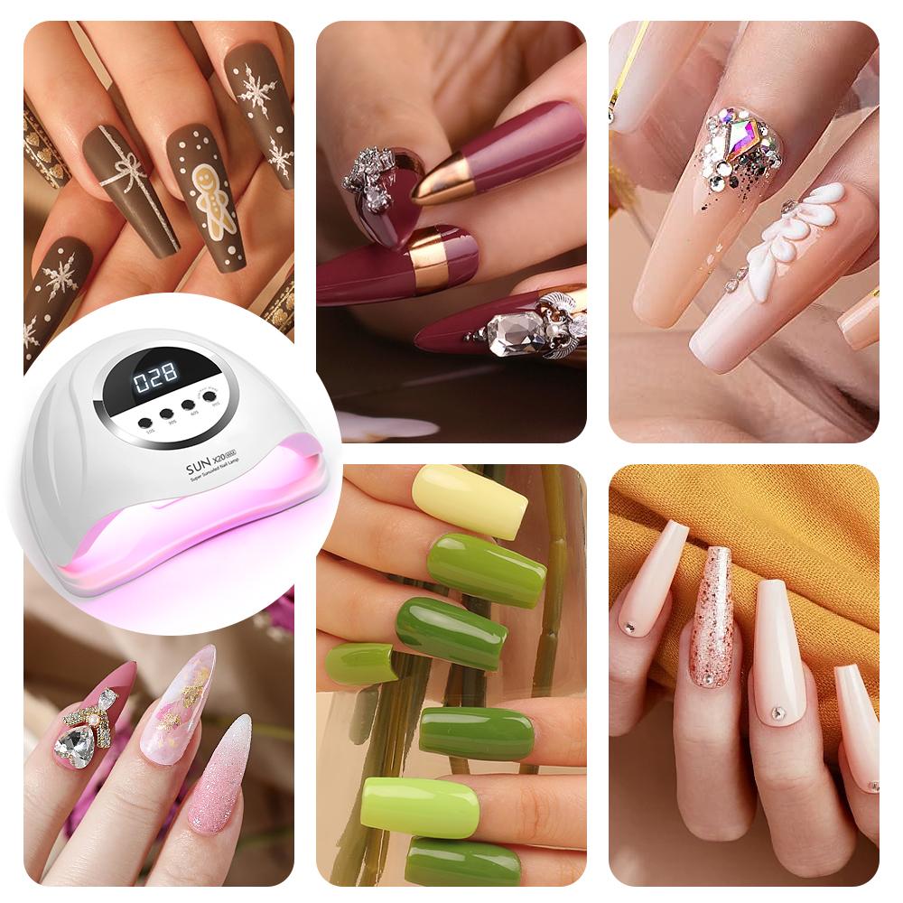 SUN X20MAX Nail Dryer Machine 72 LEDs UV LED Lamp for Nails Gel Polish Curing Manicure Lamp 10/30/60/99s Timer LCD Display