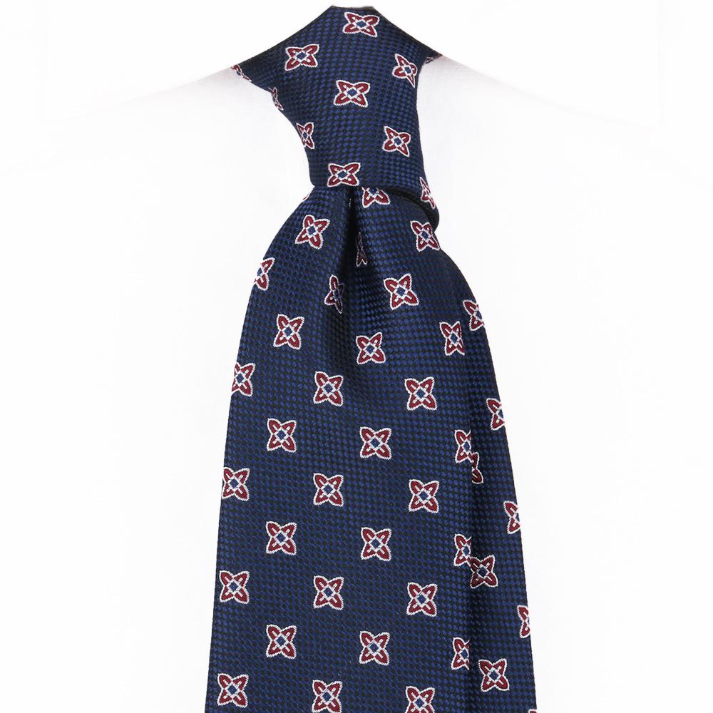 Retro Hand Tie Male British 8Cm Dress Business Professional Casual Blue Pattern Wedding Groom Senior Sense