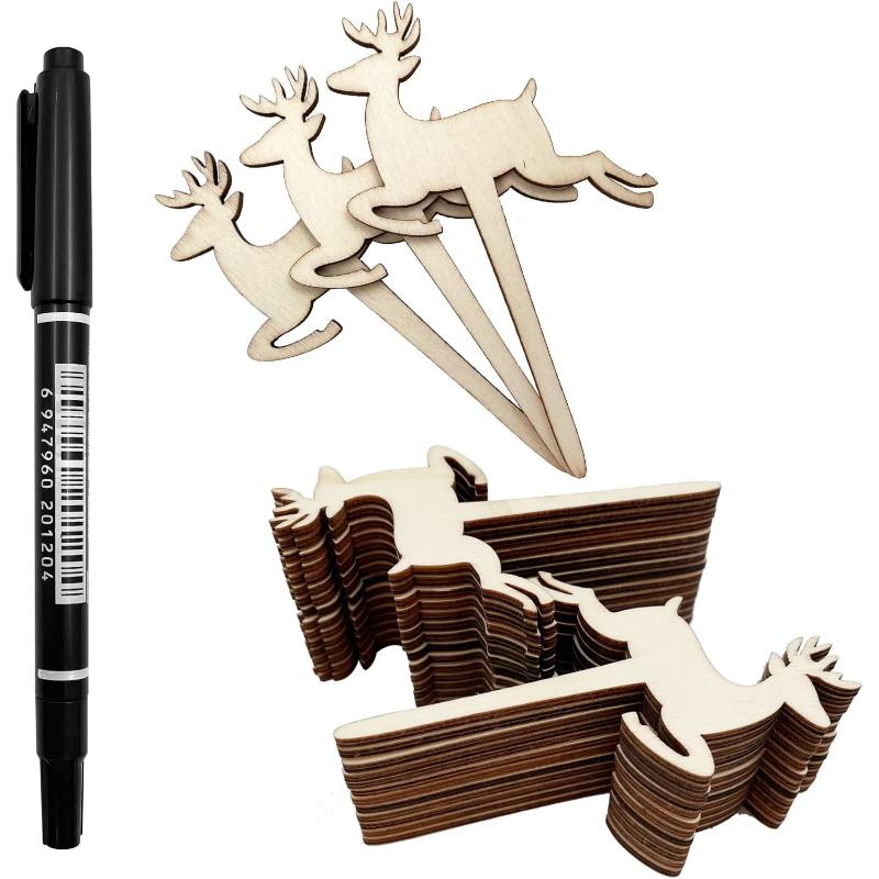 Бирки для растений Т-типа, 30 шт. Этикетки для деревянных растений, садовые бирки с маркером для цветов, суккулентов, декоративных цветов, вывеска для растений, садовые маркеры