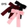 Ribbon Bowknot Decor Hair Pin Anti-slip Hair Clip Headband Scrunchy Ponytail Holder Women Girl Decorative Hair Accessory