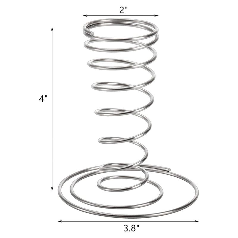 8 Pack Silver Ice Cream Cone Holders, Stainless Steel Cone Holders Food Cone Display Stands