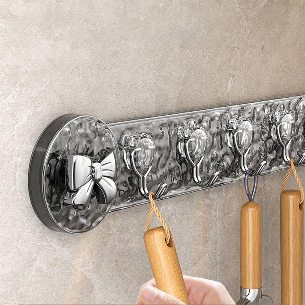 New Rotating Row Hook Suction Cup Traceless Corrugated Hooks Punch-free Strong Load-bearing Storage Rack