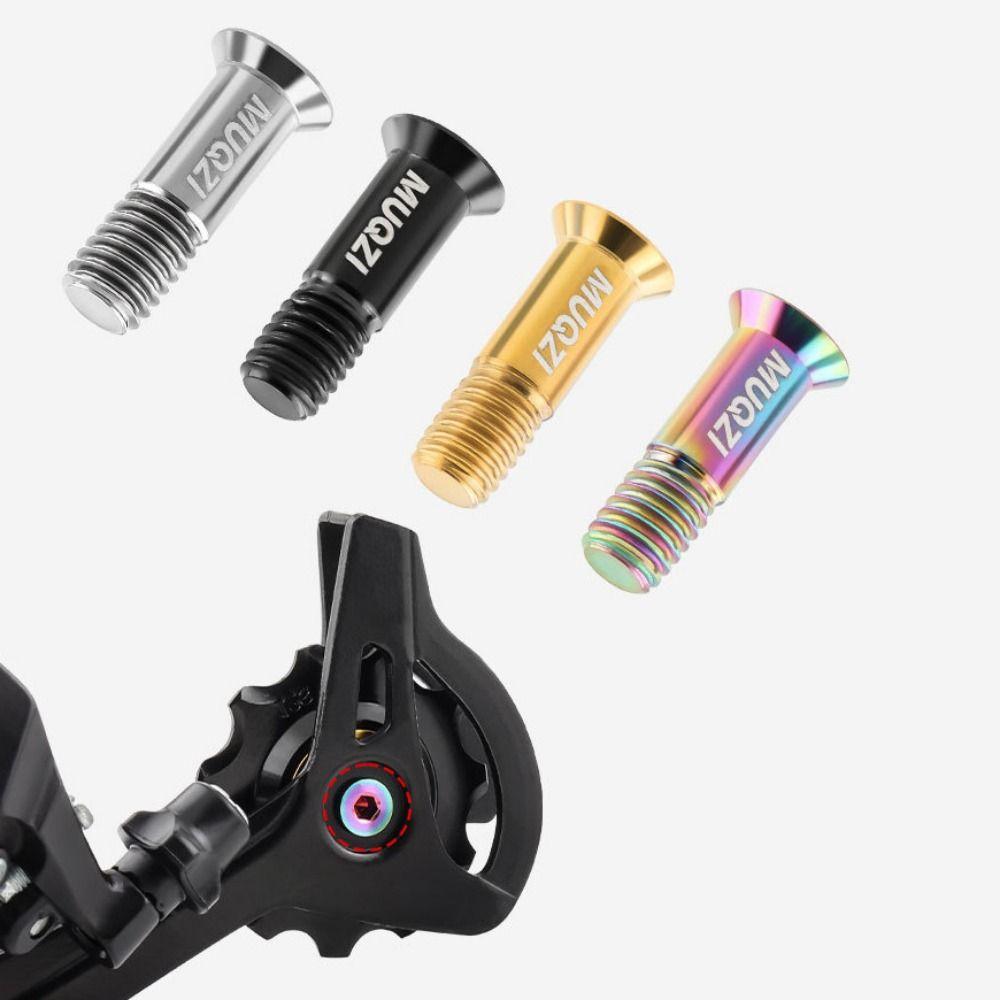 2PCS Fixed Bolts Rear Derailleur Pulley Fixing Bolts M5 Screws Bicycle Rear Guide Wheel Screw MTB