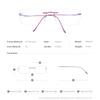 FONEX B Titanium Glasses Frame Men New Brand Design Rimless Square Eyeglasses Frameless Women Ultralight Japanese Eyewear 85634