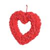 Венок на День святого Валентина Сердце Настенное украшение Модный венок на День святого Валентина Венок на дверь для свадьбы, праздничной вечеринки, патио, гостиной