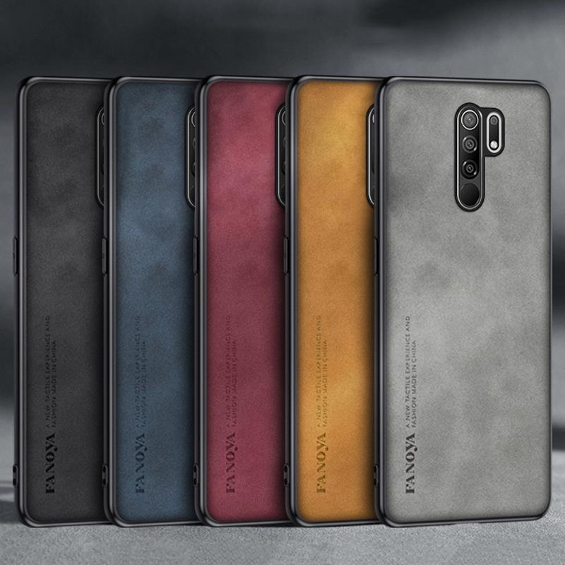 Роскошный чехол из искусственной ПУ кожи для Xiaomi Redmi 9, задняя крышка, матовая противоударная защита, силиконовый чехол для телефона для Redmi Note 8 Pro Redmi9